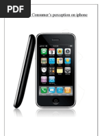 Download Report on Consumers perception on iphone by Abdul Qayoom SN99185391 doc pdf