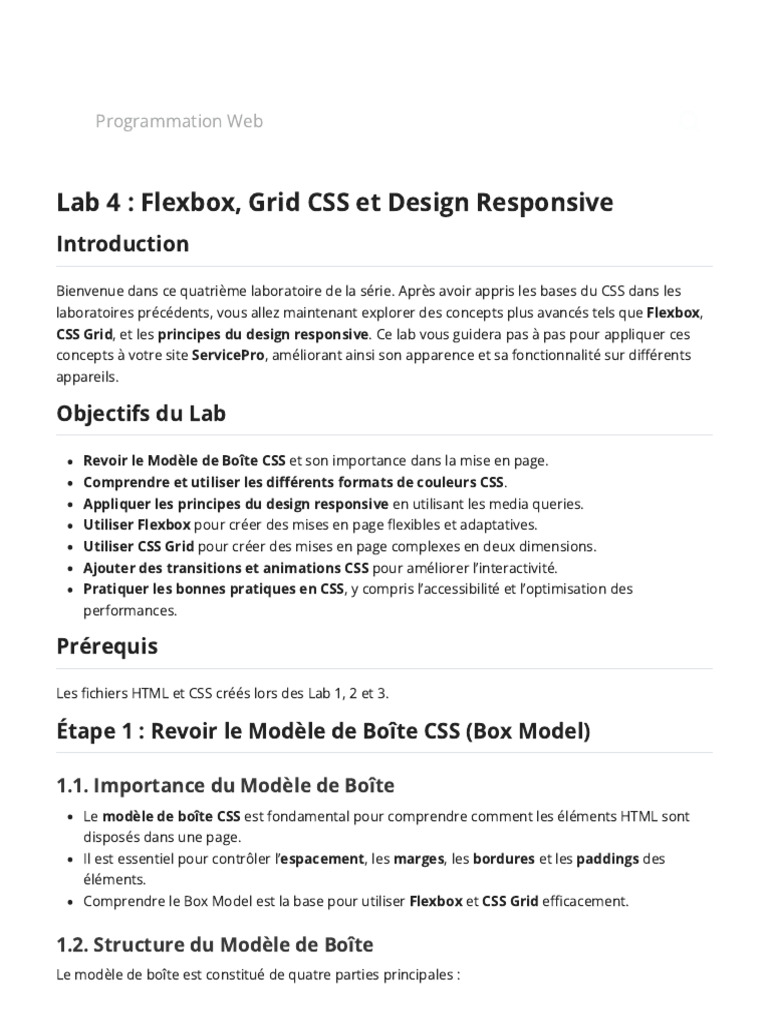 Lab4-Css - Programmation Web | PDF | Modèle de couleur en RVB ...