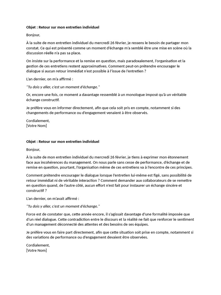 Doleance 2 | PDF