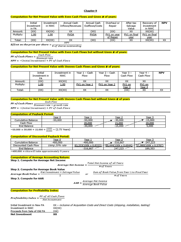FMG2_PART 3 | PDF | Net Present Value | Financial Accounting