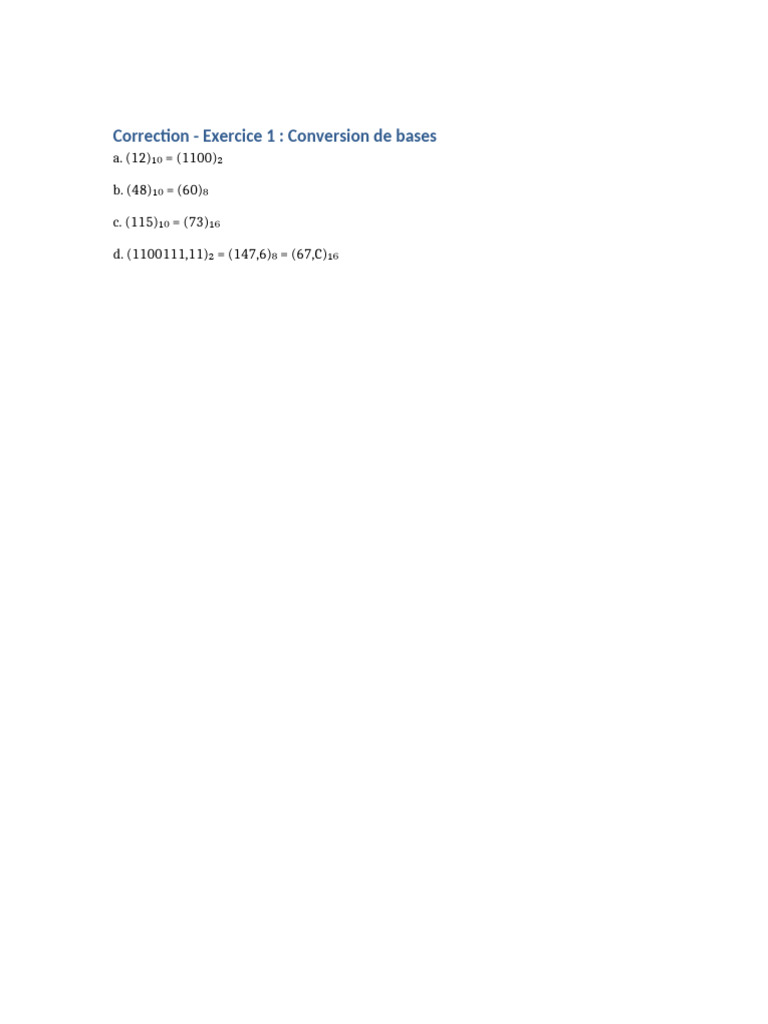 Correction Conversions | PDF