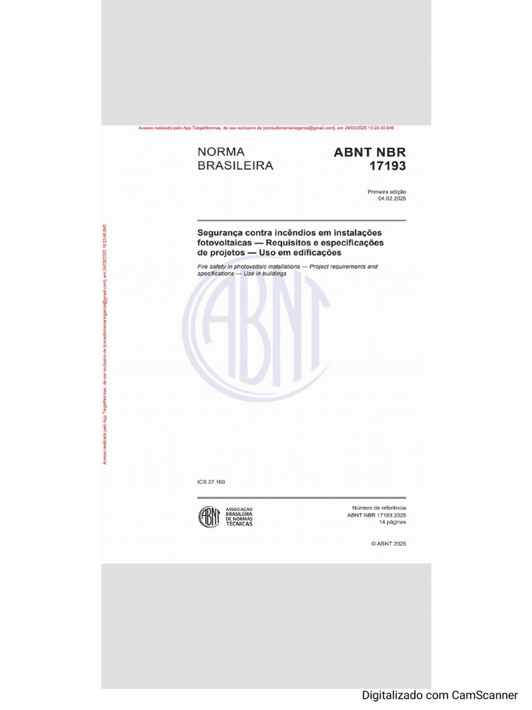 Norma Abnt - NBR 171932025 | PDF