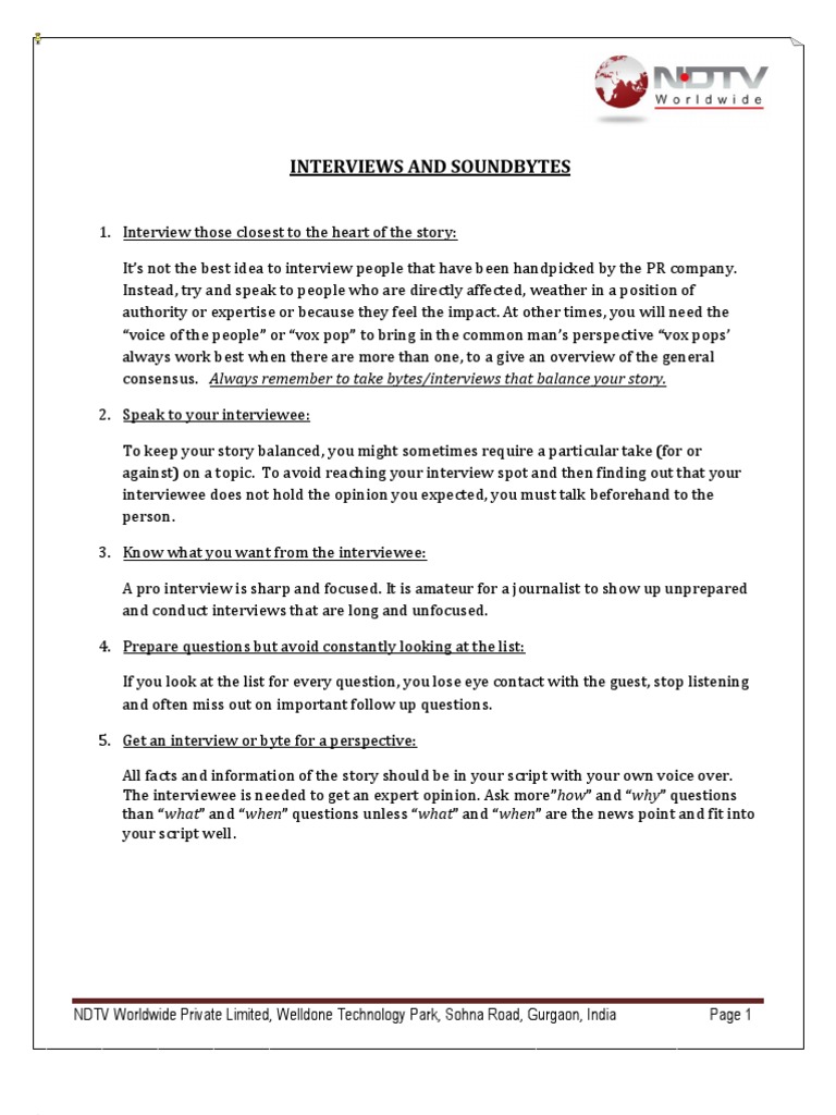Scripting Guidelines | PDF | Interview | Expert
