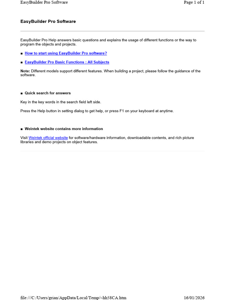 Easy Builder | PDF