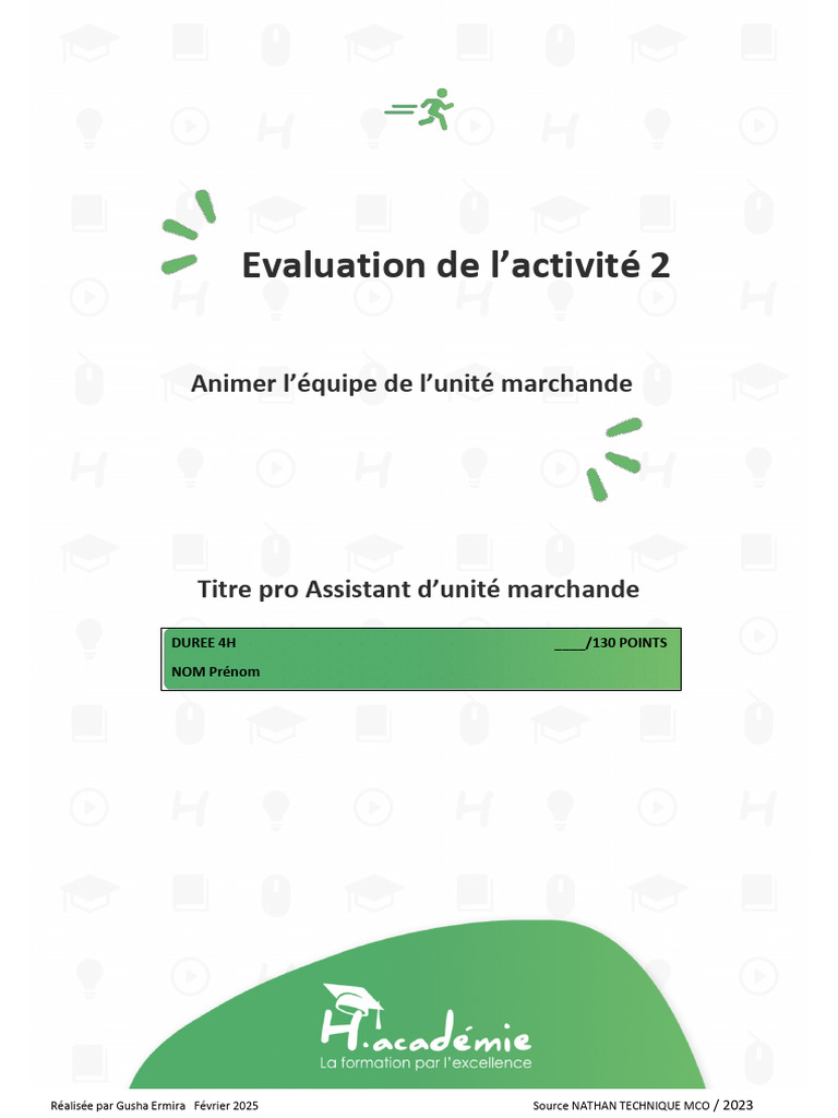 Évaluation AMUM Activité 2 | PDF