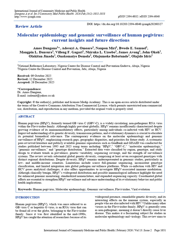 Pegi Virus Paper | PDF | Hepatitis C Virus | Hiv