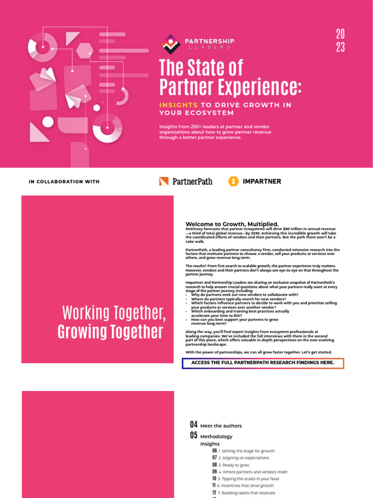 The State of Partner Experience Insights To Drive Growth | PDF ...