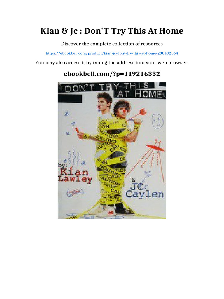 Kian & JC don't try this at home all chapters available PDF