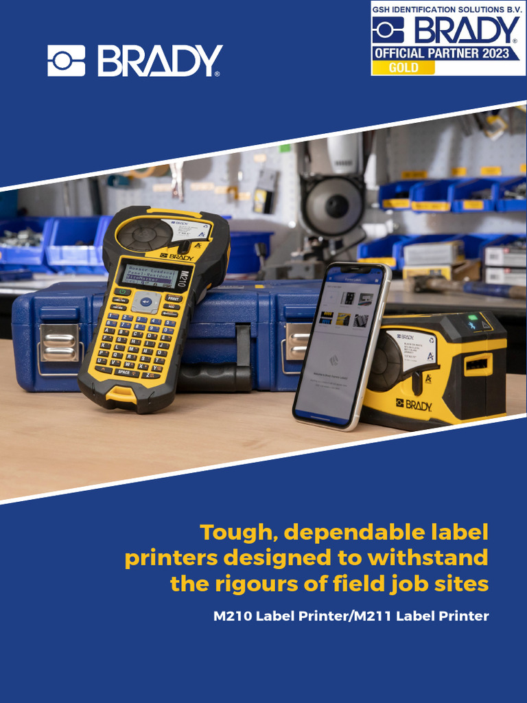 M210 M211 Label Printer Brochure Europe English | PDF | Wire ...