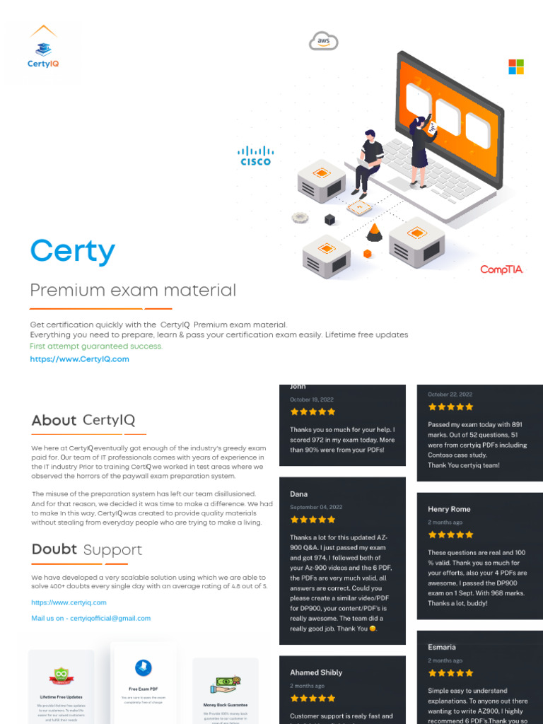 Certy: Premium Exam Material | PDF | Client–Server Model | User Interface