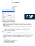 Data Validation in Excel 2007 - Drop Down List: Admin