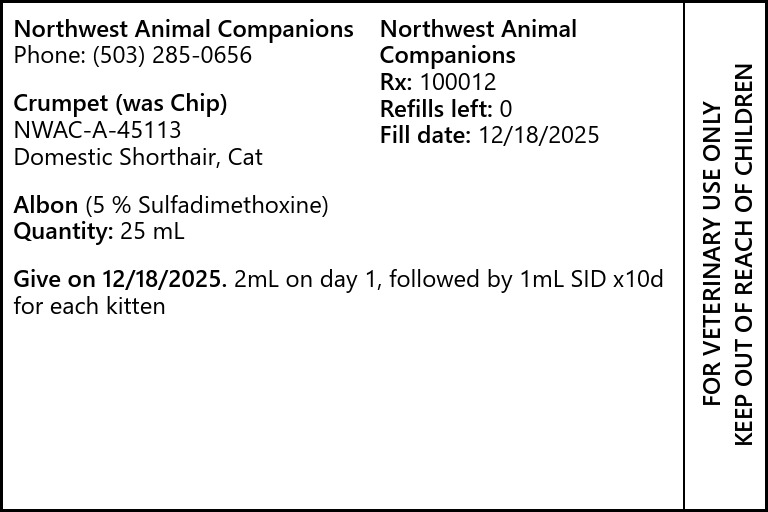 Print Label _ Albon for Crumpet (Was Chip) | PDF