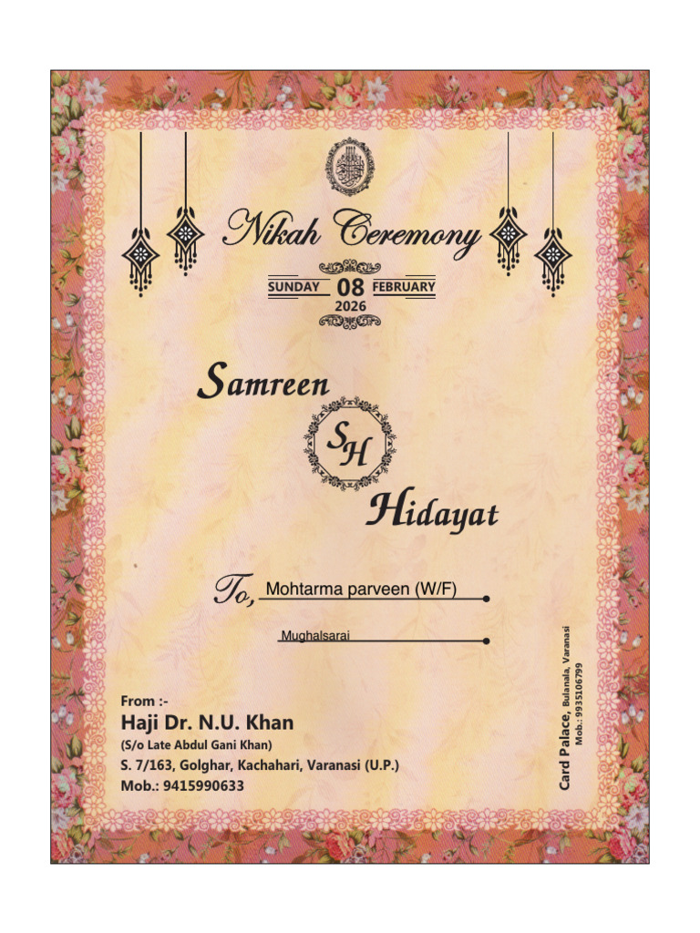 Samreen & Hidayat (1-12-2025) | PDF