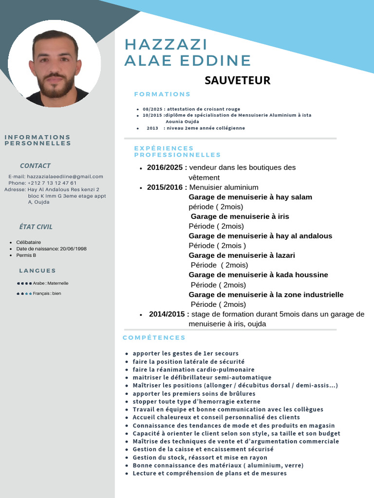 Copie de Copie de CV KN TA PDF | PDF | Médecine clinique | Spécialités ...