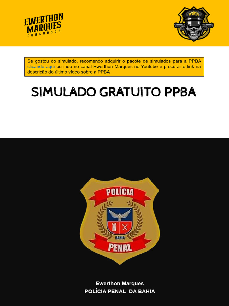 Simulado Ppba 01 | PDF | Constituição | Emenda Constitucional