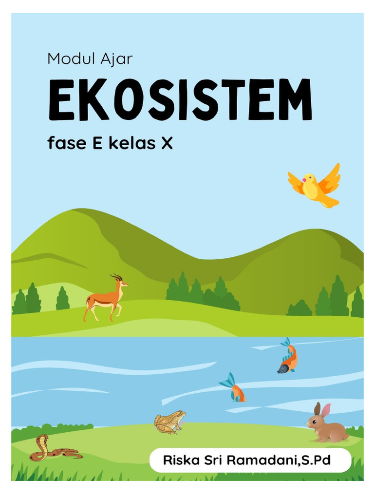 Modul Ajar - Ekosistem Riska | PDF