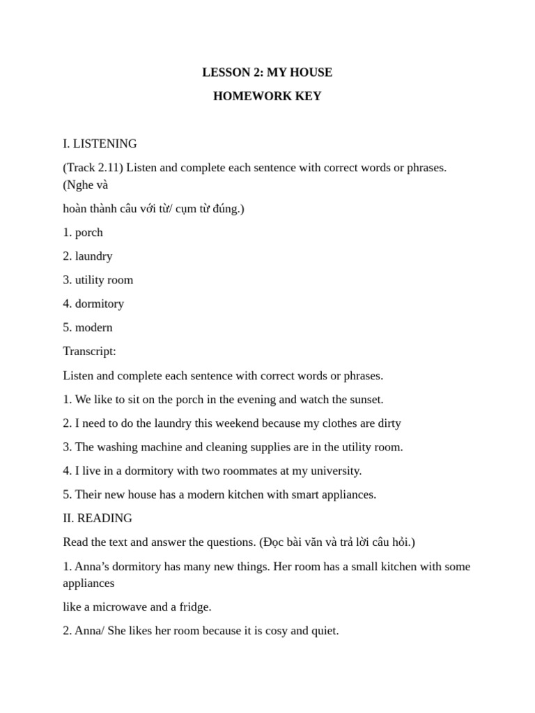 LESSON 2 - Homework + LESSON 3 - Preparation | PDF | Adverb | Linguistics