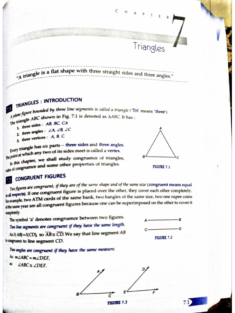 RL Arrora Class 9 Triangle | PDF