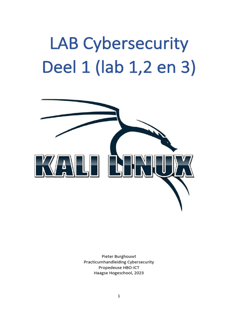 LAB Cybersecurity DEEL1 | PDF