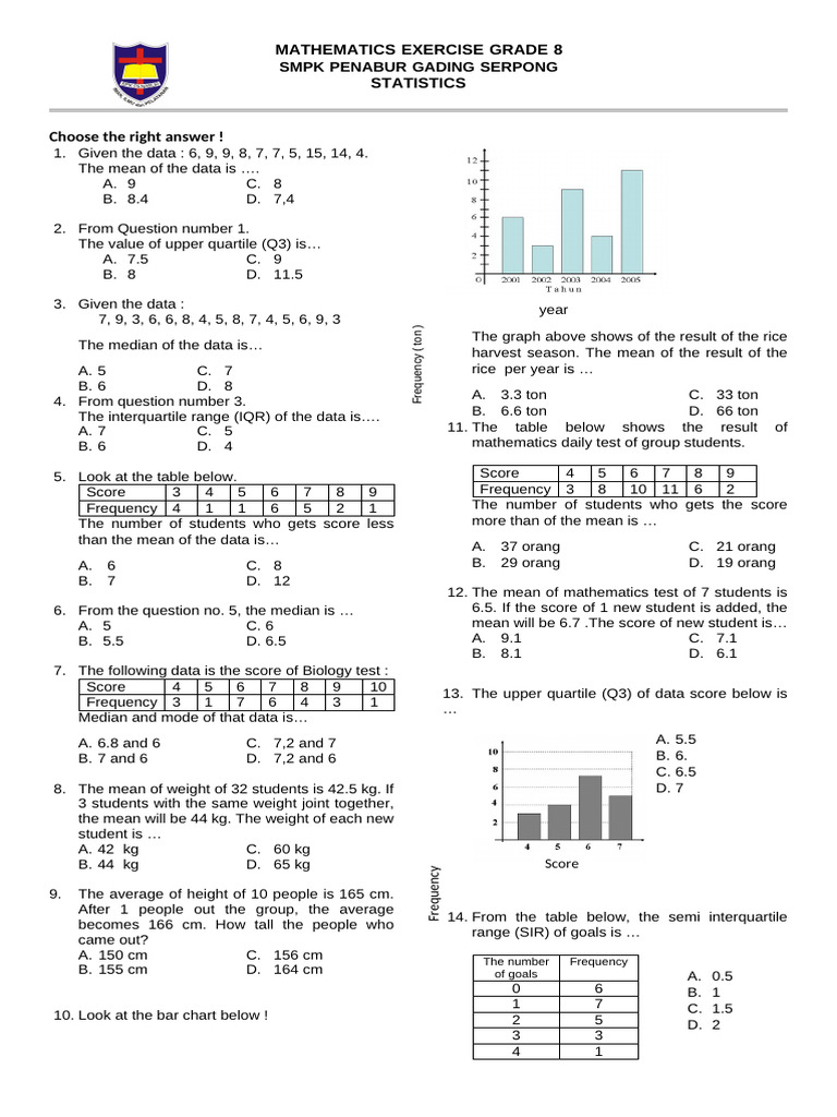 Statistics Exercise (Master) | PDF | Descriptive Statistics
