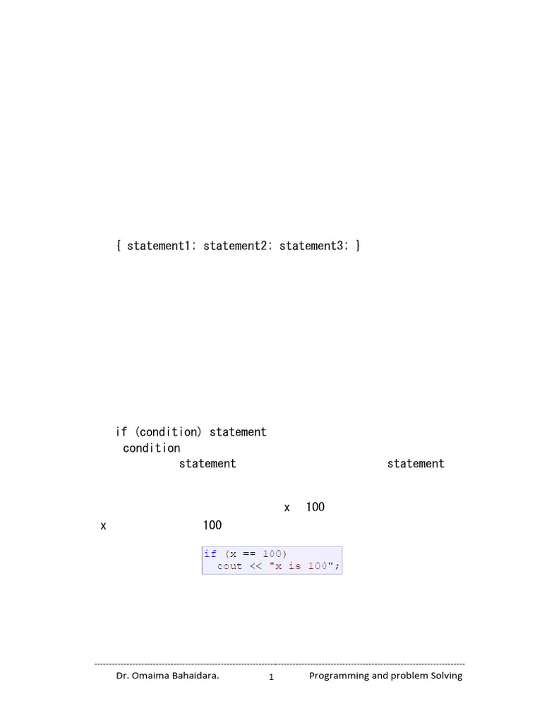 4.programming and Problem Solving | PDF | Control Flow | Programming ...
