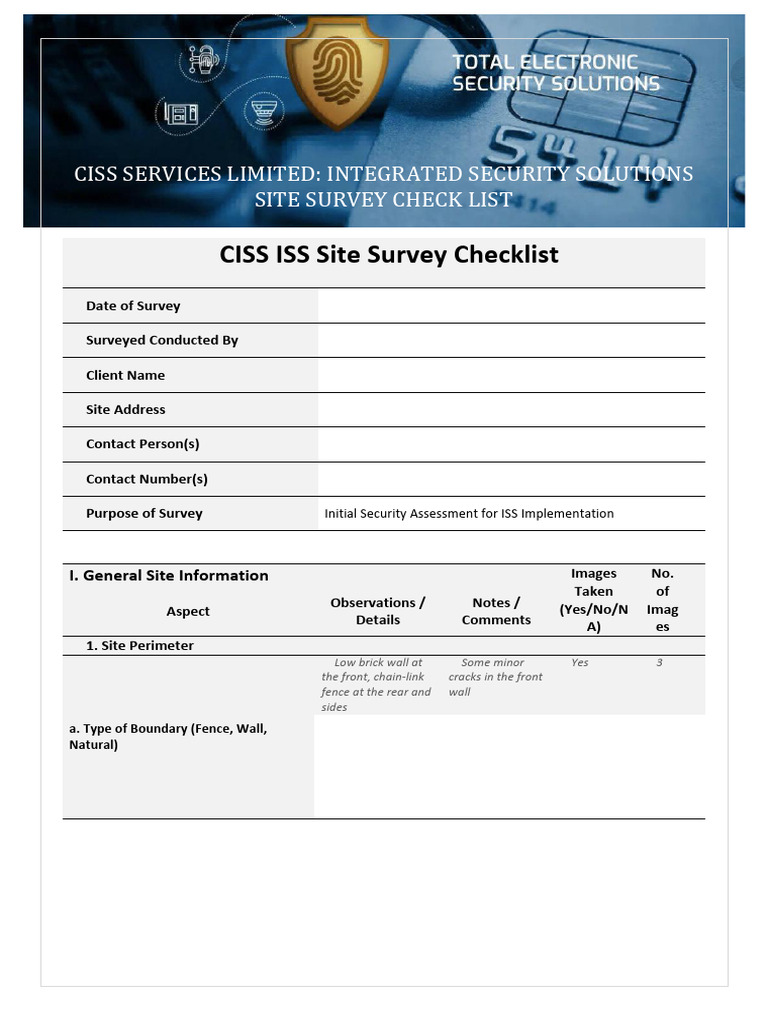 Ciss Iss Sop & Forms May2025 - sr-1.1 | PDF | Physical Security ...