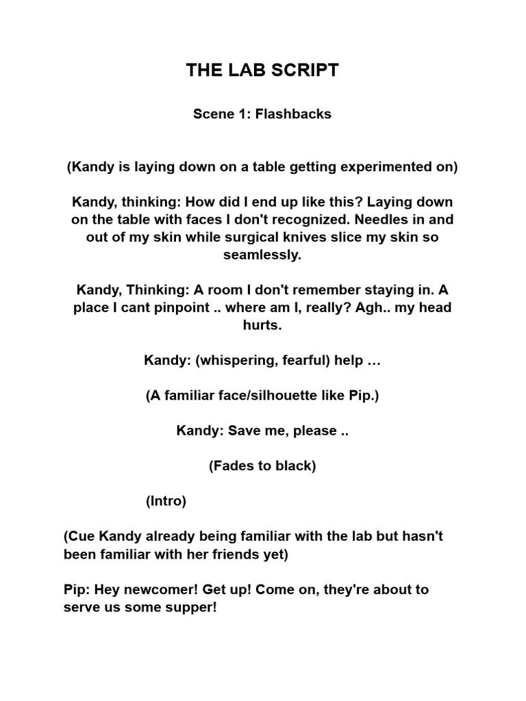 The Lab Script | PDF