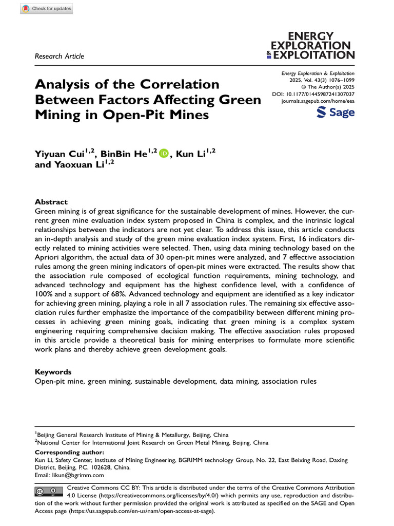 1 Cui Et Al 2025 Analysis of the Correlation Between Factors Affecting ...