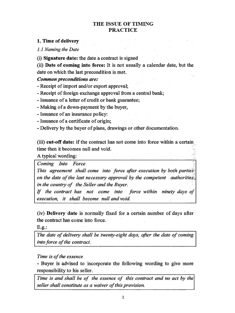 Timing Practice | PDF