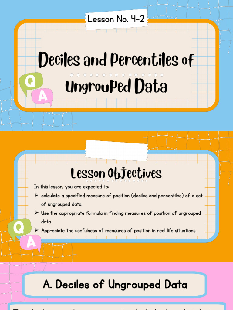 Math 10 q4 Wk2 Deciles and Percentiles | PDF | Percentile | Descriptive ...