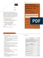 Doutoramento em Didática de Ciências e Tecnologia 2012 - Universidade de Trás-os-Montes e Alto Douro