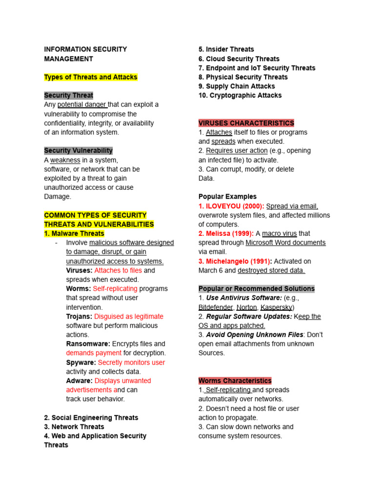 ISM Module 3 | PDF | Denial Of Service Attack | Security