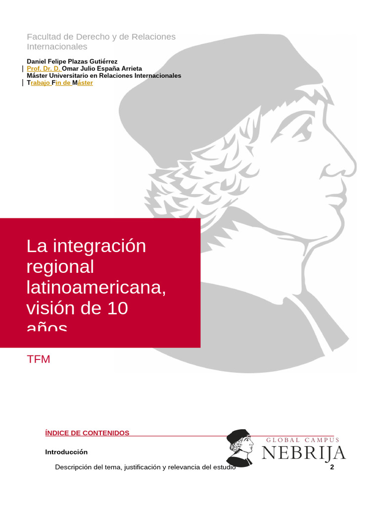 TFM (21-06) Rev OEA 27JUN25 (1) | PDF | America latina | Comercio