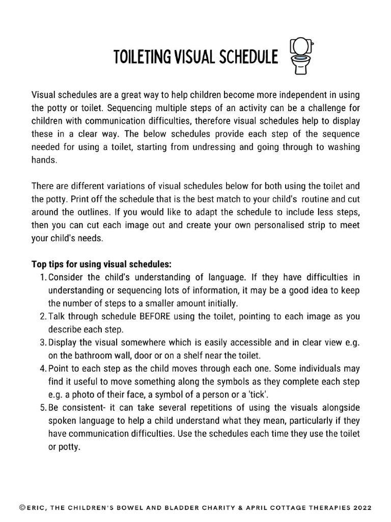 Toilet Visual Schedule Compressed | PDF