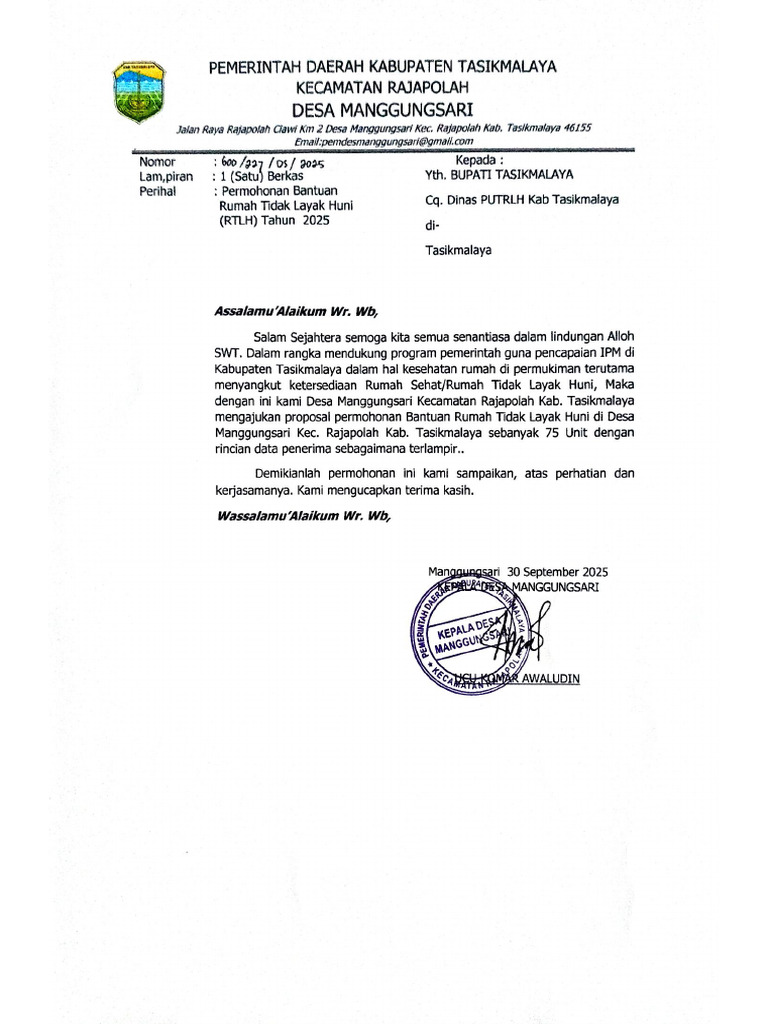 Proposal RTLH | PDF