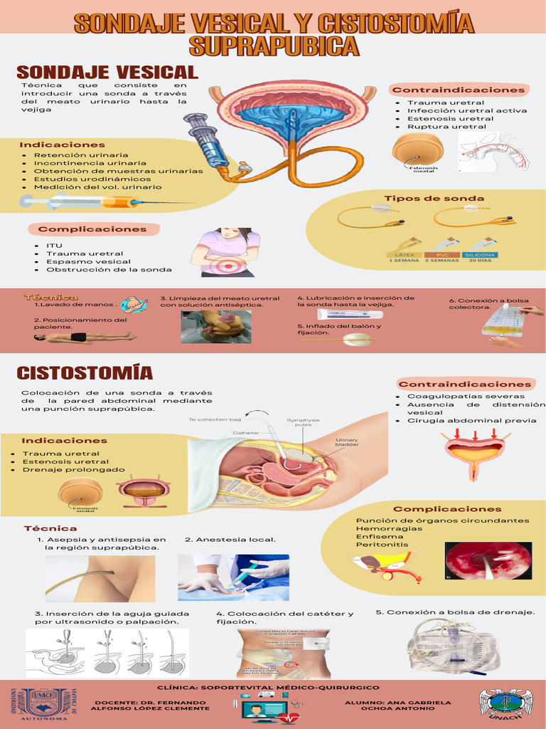 Sondaje Vesical y Cistotomía | PDF | Medicina CLINICA | Especialidades ...