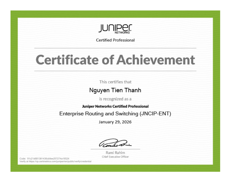 Enterprise Routing and Switching Certificate | PDF