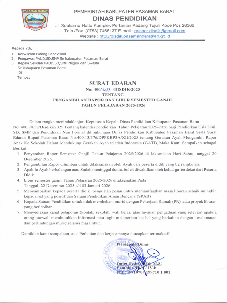 Surat Edaran | PDF