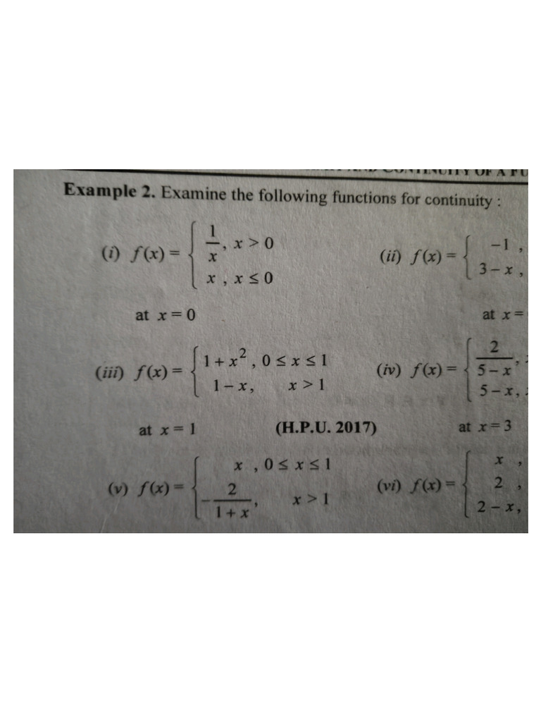 Differential Calculus Important Questions | PDF