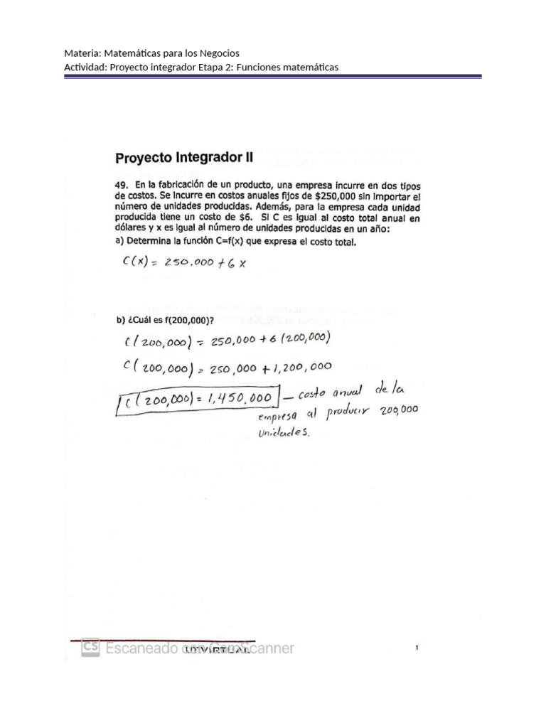 Proyecto Integrador Etapa 2 | PDF