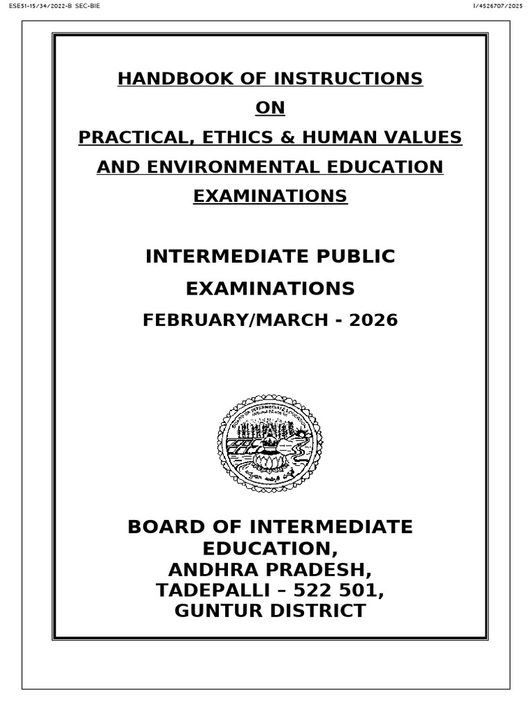 IPE-2026-Handbook Practical EHV EE | PDF