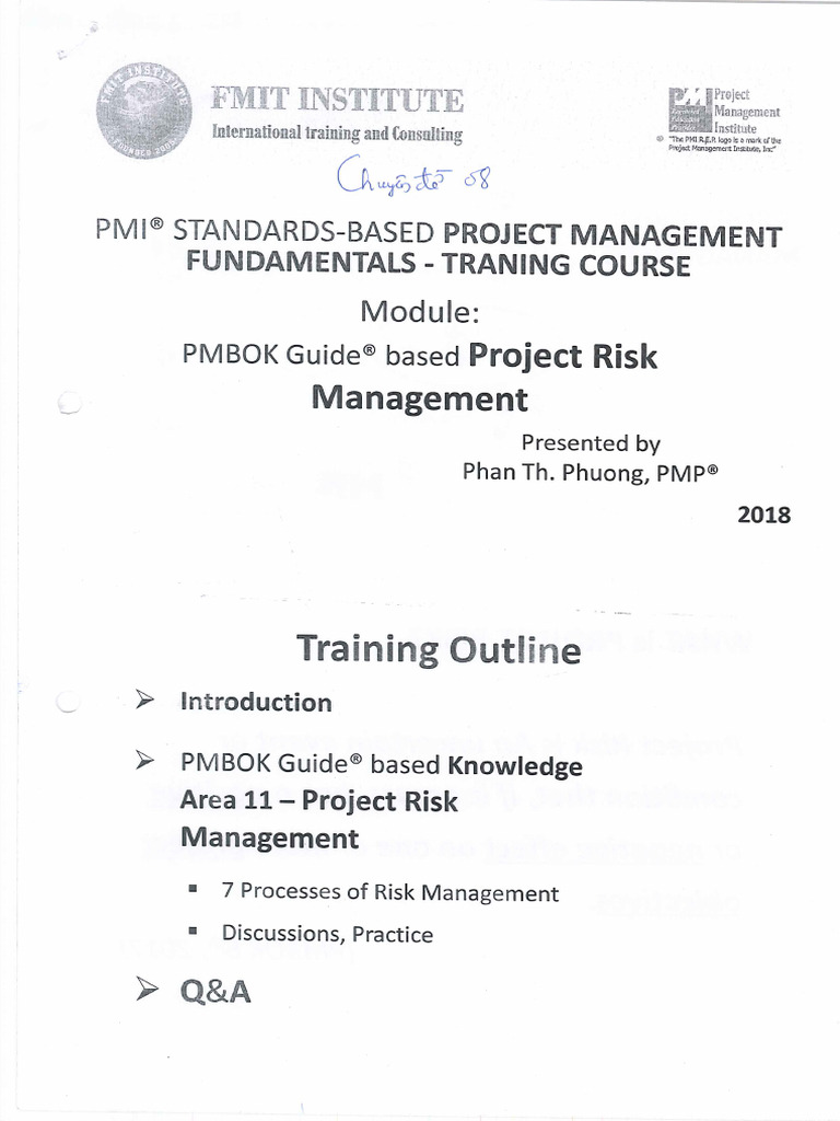 Project Risk Management | PDF