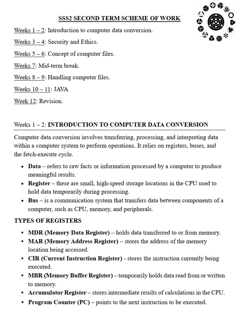 Ss2 Ict Note Second Term 2026 First Half | PDF | Central Processing ...
