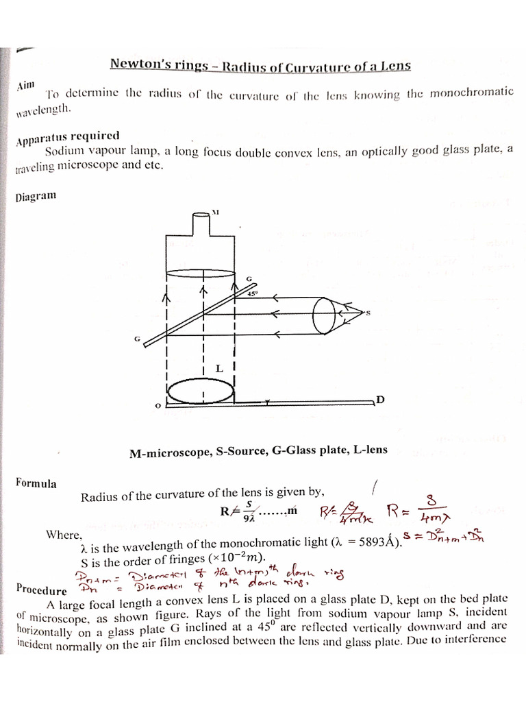 Newton's ring-1 | PDF