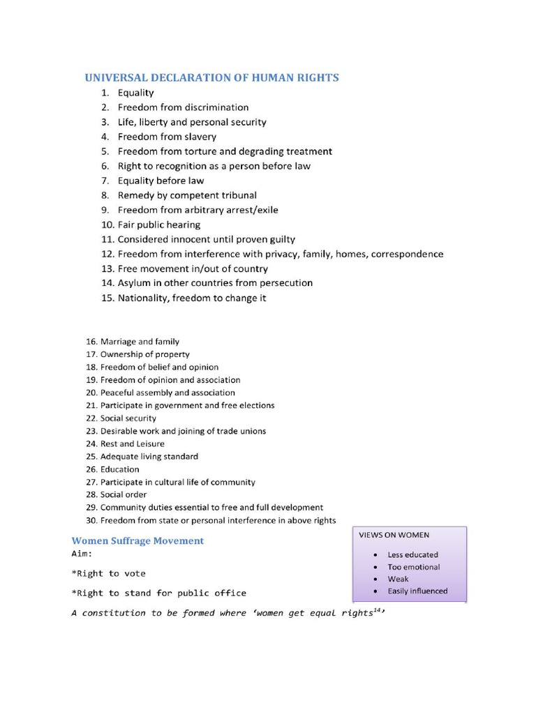 Notes - Unit 5 Civil Rights | PDF