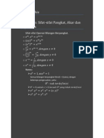 Ringkasan Pangkat, Akar Dan Logaritma
