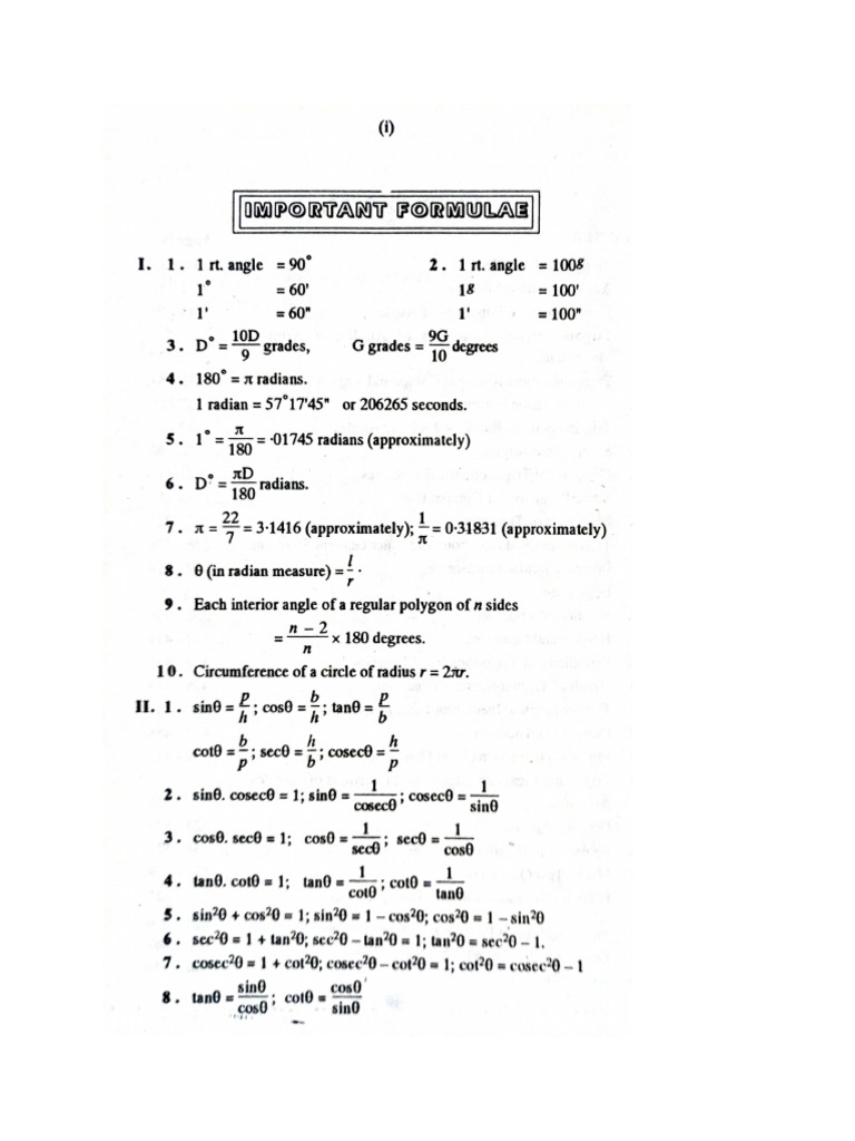 Trigonometry Part 1 K C Sinha-007 | PDF