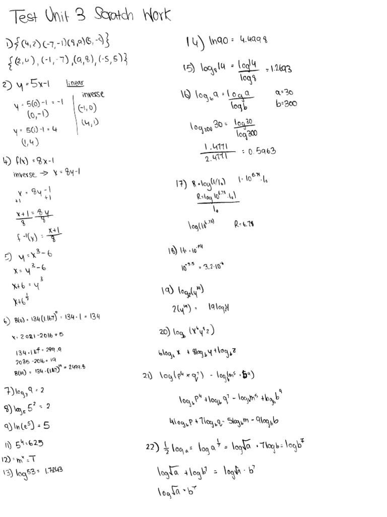 Unit 3 Work | PDF