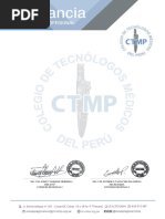 Constancia de Habilidad Profesional CTMP | PDF