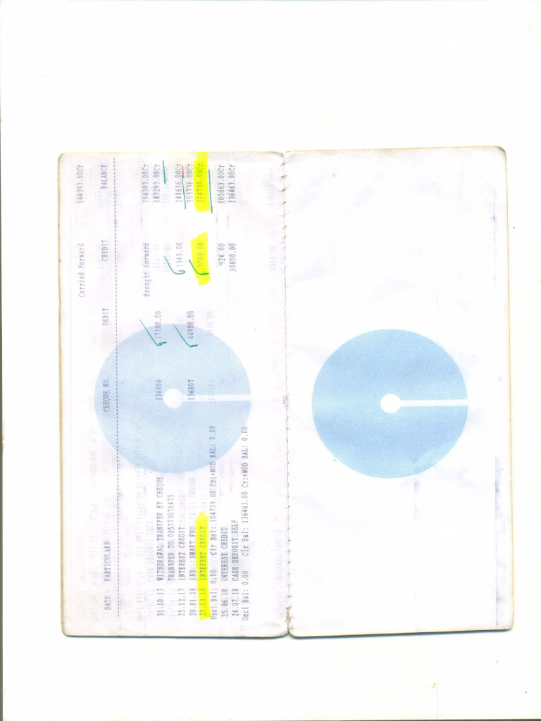 Bank Pass Book | PDF
